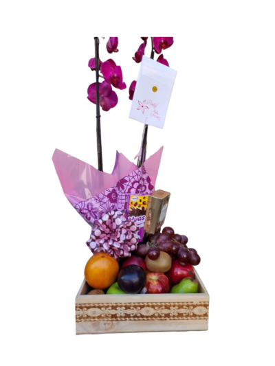 Frutero con Orquidea