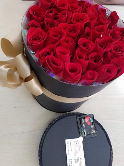 Caja de rosas