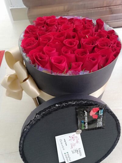 Caja de rosas