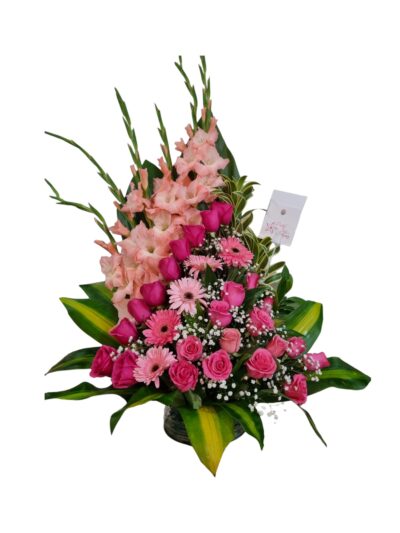 Diseño diagonal Rosado